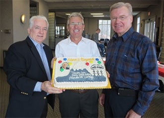 Senior Vice President Phil Thomas, Ian MacDougall, and Best Practice Chair John Schmits