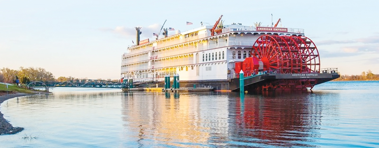 The American Empress riverboat on the water